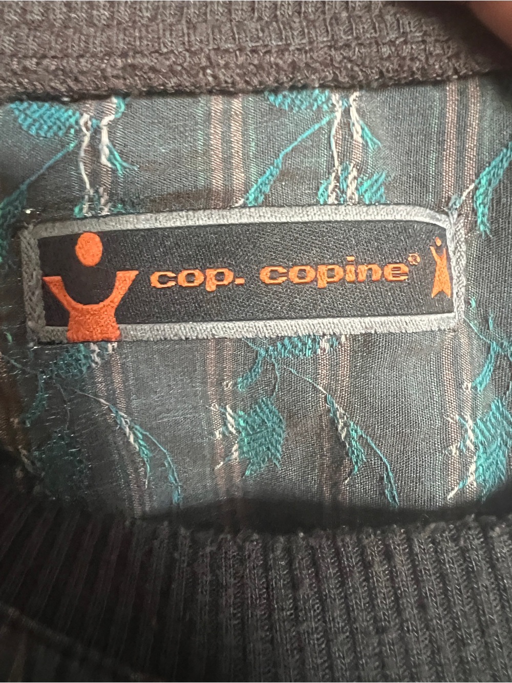 Y2K VTG Cop. Copine Fairy Grunge Midi Dress Gray SZ 40/M Striped Floral Skater - Picture 14 of 16
